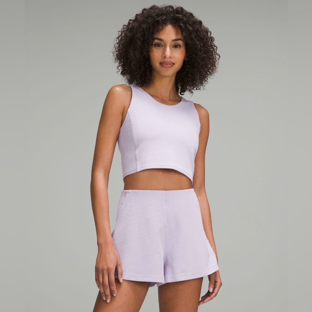 Lululemon Ribbed Softstreme Cropped Tank Top